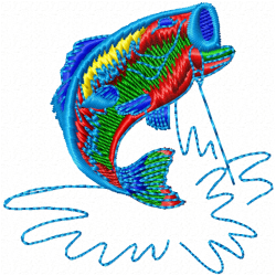 Fishes Embroidery Design 5 Fishes Embroidery Design 5